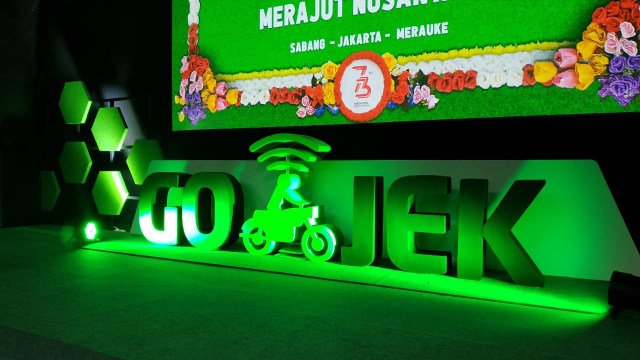 Logo GoJek (Foto: Jofie Yordan/kumparan)