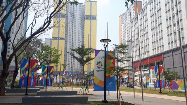 Sebelum Asian Games resmi dibuka pada 18 Agustus, Wisma Atlet Kemayoran sudah diisi beberapa kontingen pada Rabu (15/8/2018). (Foto: Karina Nur Shabrina/kumparan)