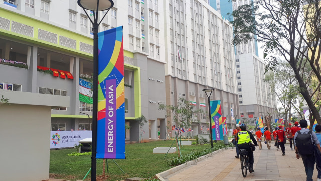 Sebelum Asian Games resmi dibuka pada 18 Agustus, Wisma Atlet Kemayoran sudah diisi beberapa kontingen pada Rabu (15/8/2018). (Foto: Karina Nur Shabrina/kumparan)