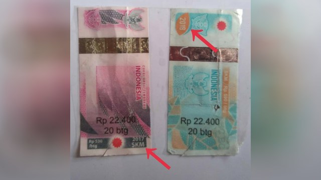 Ilustrasi foto produk Peruri selain uang: Cukai Rokok. (Foto: Instagram @rokok.indonesia)