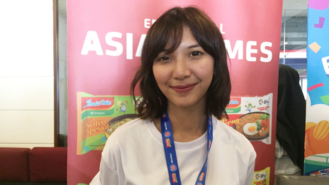 Ramah Tamah Kontingen Pawai Obor Indofood Asian Games 2018,  Sheila Dara , Rabu (15/8/18). (Foto:  Maria Gabrielle Putrinda/kumparan)