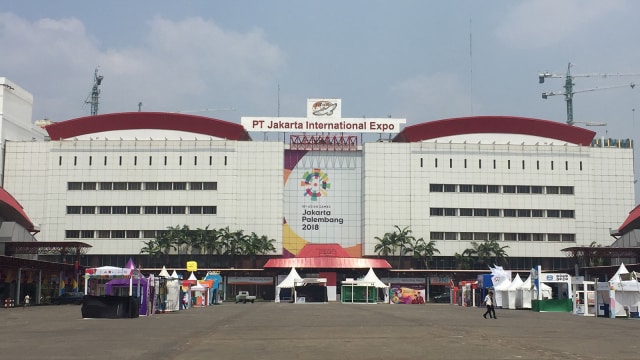 JIExpo Kemayoran, Venue Asian Games 2018, Rabu (15/8). (Foto:  Sandy Firdaus/kumparan)