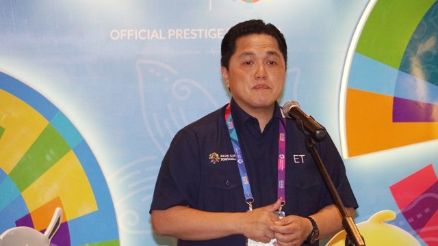 Ketua INASGOC Erick Thohir. (Foto: Nugroho Sejati/kumparan)