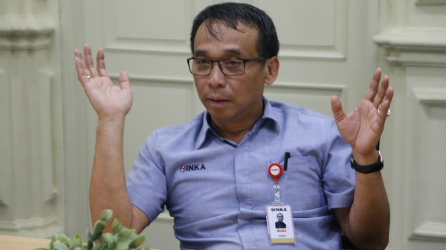 Direktur Utama PT INKA (Persero), Budi Noviantoro saat berkunjung ke kumparan, Jakarta, Rabu (15/8/2018). (Foto: Aditia Noviansyah/kumparan)