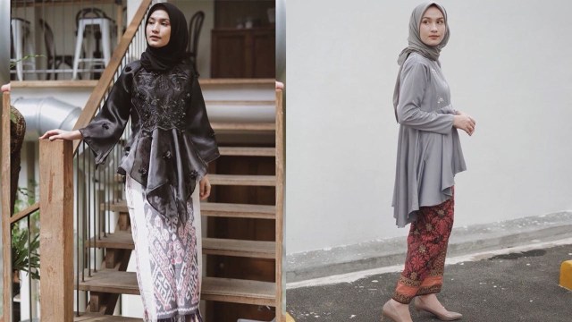 OOTD Kain Indonesia ala Selebgram Hijab: Dwi Handayani (Foto: Instagram @dwihandaanda)