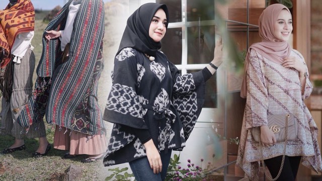 OOTD Kain Indonesia ala Selebgram Hijab (Foto: Instagram @megaiskanti @antikarifani @aghniapunjabi)