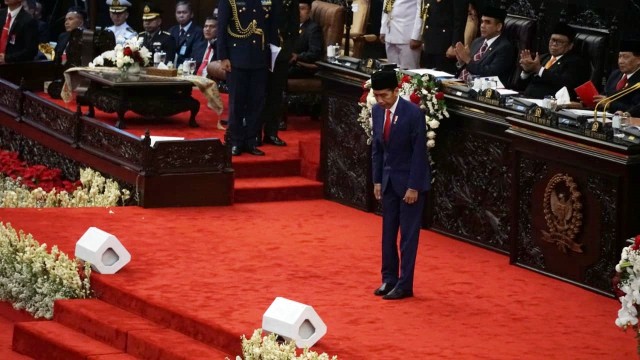 Saat Presiden Joko Widodo di Sidang Tahunan MPR, Jakarta (16/8/2018) (Foto: Iqbal Firdaus/kumparan)