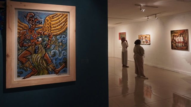 Pameran “GARUDA JOURNEY – Menakar Cinta Terhadap NKRI” di Galeri Nasional, Jakarta (16/8/2018). (Foto: Jamal Ramadhan/kumparan)