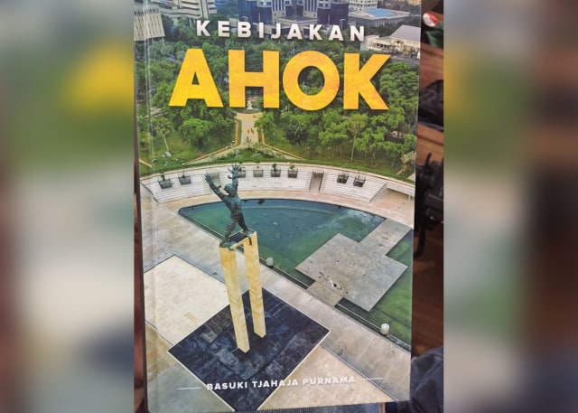 Peluncuran Buku Kebijakan Ahok, Tulisan Ahok (16/8/2018). (Foto: Rafyq Panjaitan/kumparan)