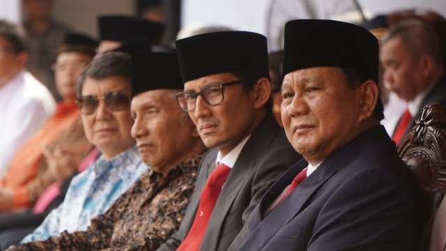 Upacara Peringatan HUT RI di Universitas Bung Karno, Jakarta, Jumat (17/8/2018). (Foto: Nugroho Sejati/kumparan)