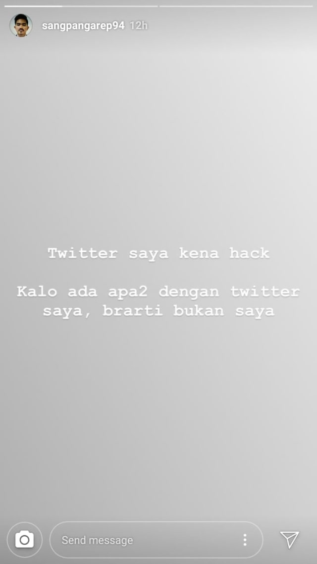 Akun media sosial Kaesang diretas (Foto: Instagram/@sangpangarep94)