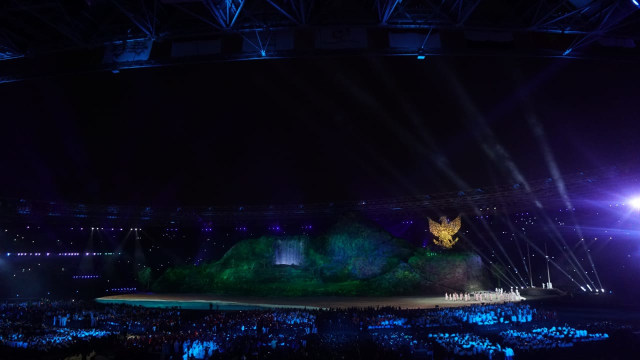 Opening Ceremony Asian Games 2018. (Foto: Fanny Kusumawardhany/kumparan)