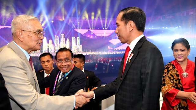 Jokowi pada acara opening ceremony Asian Games 2018. (Foto: dok. Biro Pers Setpres)