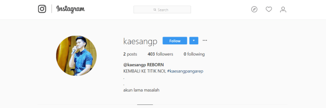 Instagram Kaesang Pangarep (Foto: Instagram)