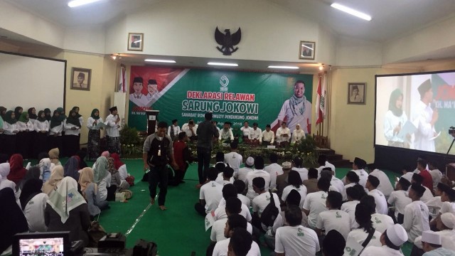 Deklarasi Sarung Jokowi di Rumah Joang 45 (Foto: Ferry/kumparan)