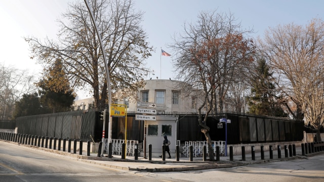 Kedutaan Besar AS di Ankara, Turki. (Foto: REUTERS/Umit Bektas/)