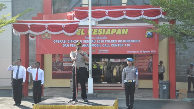 Polres Bojonegoro Laksanakan Apel Gelar Pasukan Operasi Cipta