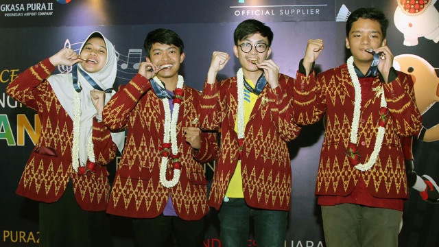 Siswa Indonesia Raih 3 Emas di Olimpiade Internasional di Thailand. (Foto: Dok. Kemendikbud)