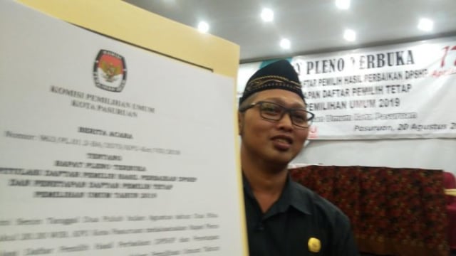 KPU Kota Pasuruan Tetapkan 142.533 Pemilih di Pemilu 2019