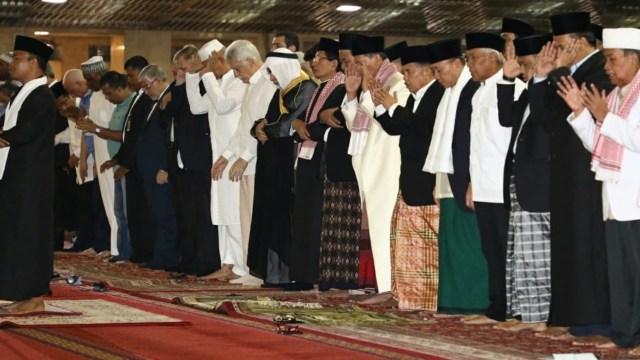 Pelaksanaan Salat Id di Masjid Istiqlal, Rabu (22/8/18). (Foto: Dok. Setwapres)