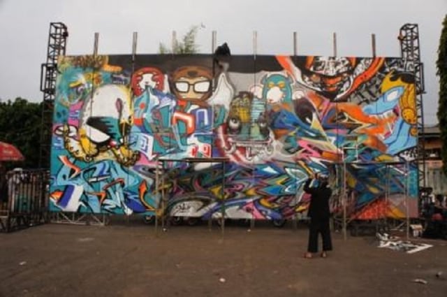 Aksi Gambar Dinding Kota Demi Menolak Vandalisme