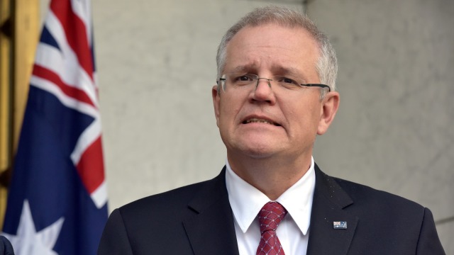 Menteri Keuangan Australia Scott Morrison terpilih jadi PM baru Australia. (Foto: AFP/Mark Graham)