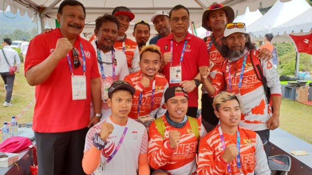 Tim atlet paralayang Indonesia. (Foto: dok. Tim Media CdM)