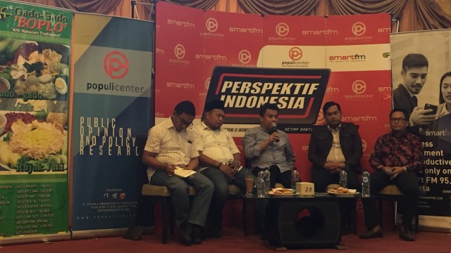 Diskusi di Gado-Gado Boplo soal dinamika Golkar pasca pergantian Menteri Sosial, Jakarta, Sabtu (25/08/2018). (Foto: Moh Fajri/kumparan)