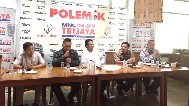 Diskusi Polekmik tajuk Lombok, Status Bencana dan Kita, Sabtu (25/8/18). (Foto: Yana Fatwalloh/kumparan)