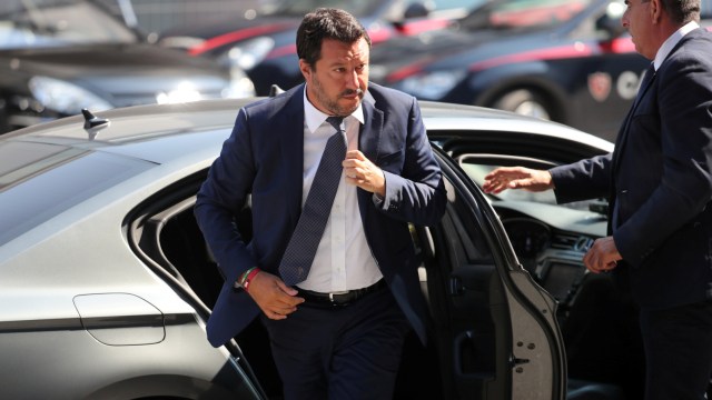 Menteri Dalam Negeri Italia, Matteo Salvini. (Foto: REUTERS/Stefano Rellandini )