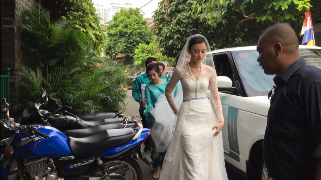 Kimberly Ryder Melangsungkan Pernikahan Minggu, (28/8) di kawasan Kebayoran Baru, Jakarta Selatan. (Foto: Maria Gabrielle Putrinda/kumparan)