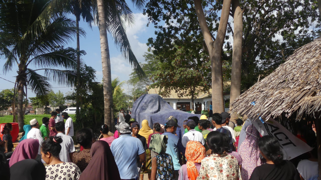 Suasana pengungsian di Lombok. (Foto: Dwi Herlambang/kumparan)