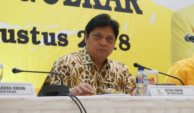 Ketua Umum Partai Golkar Airlangga Hartarto. (Foto: Iqbal Firdaus/kumparan)