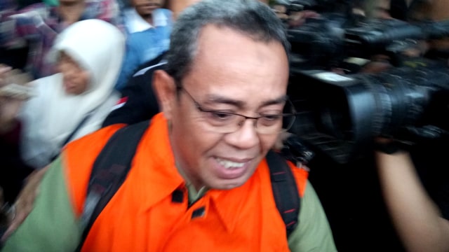 DTM Abul Hasan Maturidi mantan anggota DPRD Sumut ditahan KPK. (Foto: Aprilandika Pratama/kumparan)