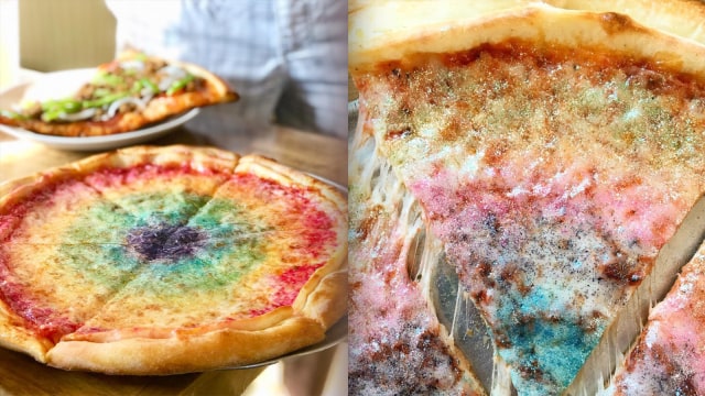 Ilustrasi Pizza Pelangi Glitter. (Foto: Instagram/@dagwoodspizza)