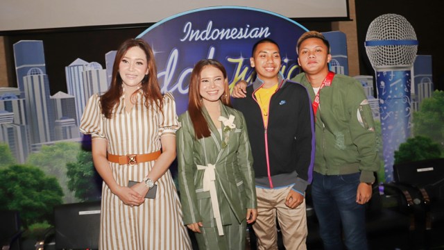 Maia, Rossa, Rayi, dan Rizky Febian. (Foto: Munady Widjaja)