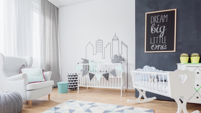 Ilustrasi interior kamar bayi. (Foto: Shutter stock)