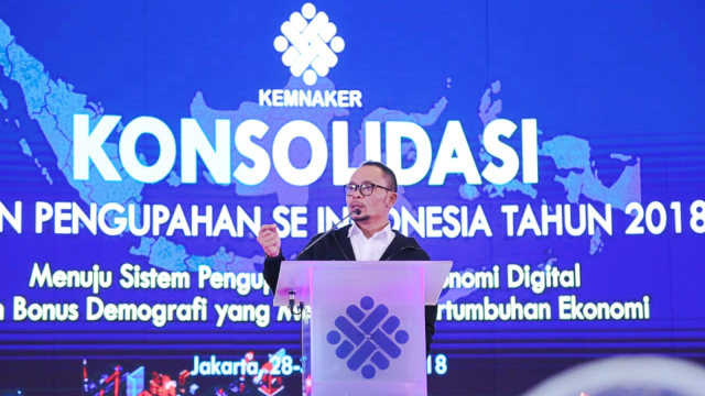 Rapat konsolidasi dewan pengupahan se-Indonesia berlangsung di Jakarta, Selasa (28/8/2018). (Foto: Dok. Kemnaker)