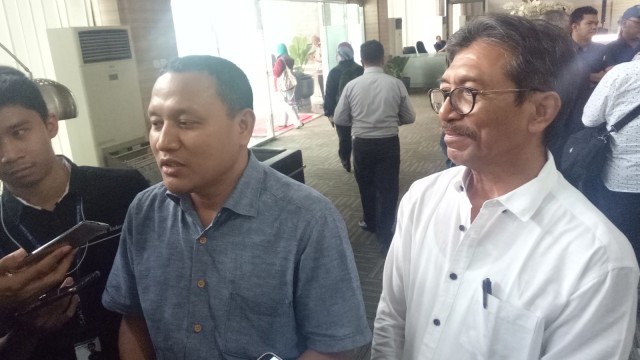 Andalan Petani Tebu Rakyat Indonesia (APTRI) usai bertemu dengan Menko Perekonomian Darmin Nasution, Rabu (29/8/2018). (Foto:  Nicha Muslimawati/kumparan)