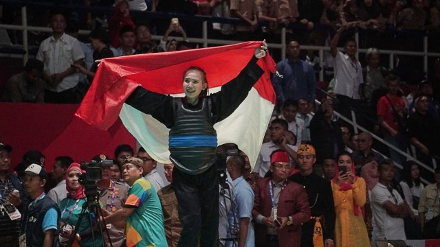 Wewey Wita atlet pencak silat dari Indonesia. (Foto: Aditia Noviansyah/kumparan)