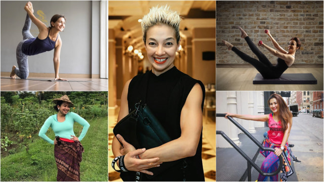 5 Artis Wanita yang jadi instruktur olahraga. (Foto: Instagram/@wanda_hamidah/@fenirose/@vickyburkiballet/@minatiatmanagara/@lizanataliaofficial)