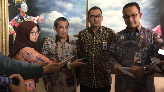 Gubernur DKI Jakarta Anies Baswedan di BPK perwakilan DKI Jakarta, Rabu (30/8/18). (Foto: Moh Fajri/kumparan)