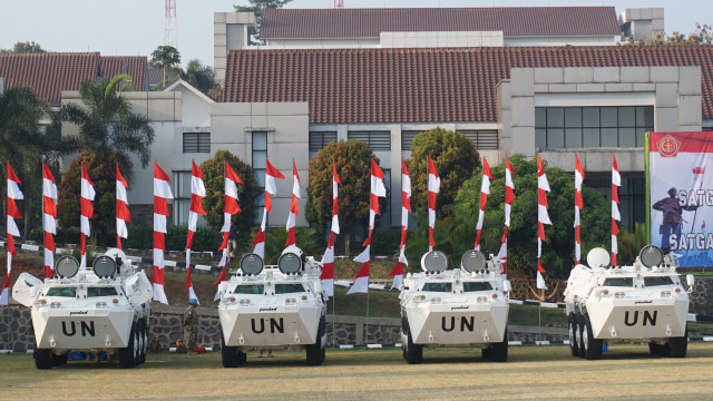 Presiden Jokowi akan melepas 970 Pasukan Perdamaian ke Lebanon, Jumat (31/8). Foto: Yudhistira Amran Saleh/kumparan