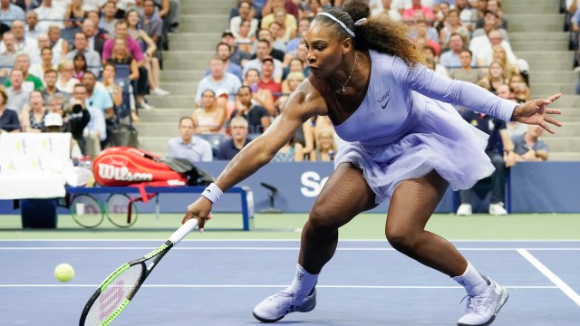 Serena Williams di AS Terbuka 2018. (Foto: REUTERS/Robert Deutsch-USA TODAY Sports)