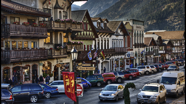 Pemandangan sore hari di Kota Leavenworth, Washington (Foto: Flickr/Gary)