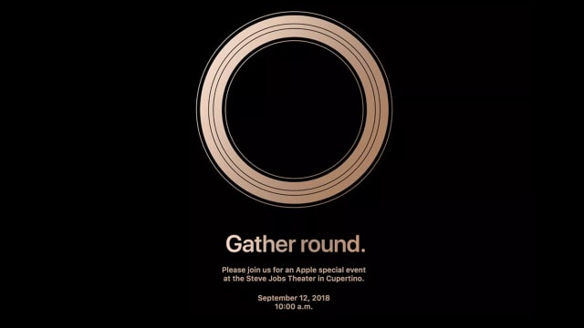 Undangan Apple pada 12 September 2018. (Foto: Apple)