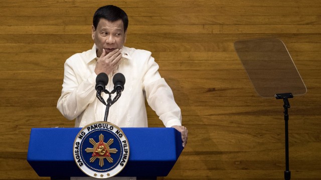 Presiden Filipina Rodrigo Duterte Foto: AFP/Ted Aljibe