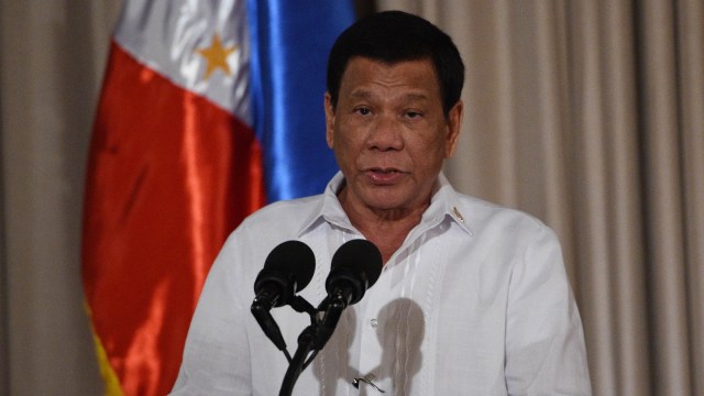  Presiden Filipina Rodrigo Duterte Foto: AFP/Ted Aljibe