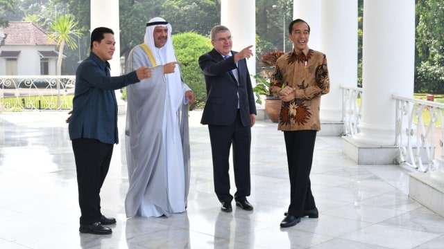 Jokowi terima Presiden IOC dan OCA di Istana Bogor