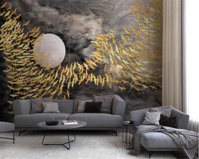 7 Kreasi Dekor Keren dengan Wallpaper Dinding 3D (5)